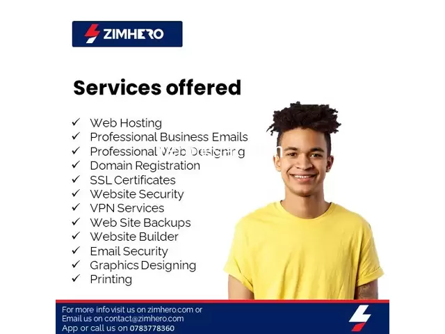web hosting Zimbabwe   for 4.17 usd per month  0783778360 - 2/2