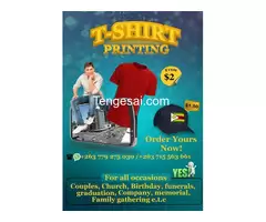 Graphic designing and t shirt printing