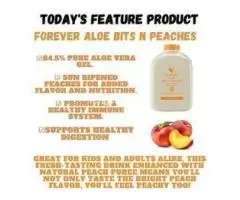 DELIGHT YOUR TASTE  BUDS WITH  THE  ALOE BITS  N`  PEACHES!!!